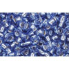 cc33 - Toho beads 8/0 silver lined light sapphire (10g)