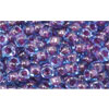 cc252 - Toho beads 6/0 inside colour aqua/purple lined (10g)