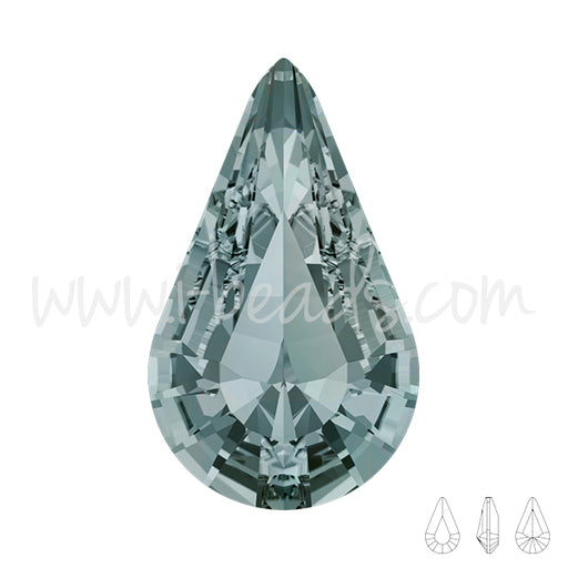 Buy Swarovski 4328 drop fancy stone black diamond 10x6mm (2)