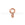 Beads Retail sales Sterling silver end cap for beading chain rose gold plated (1)