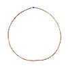 Buy Leather necklace with sterling silver clasp natural 45cm (1)