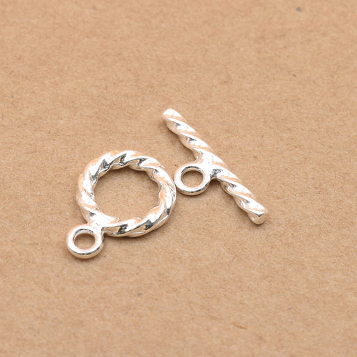 Buy Sterling silver round toggle clasp rope 9mm (1)