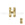 Beads Retail sales Letter bead H gold plated 7x6mm (1)