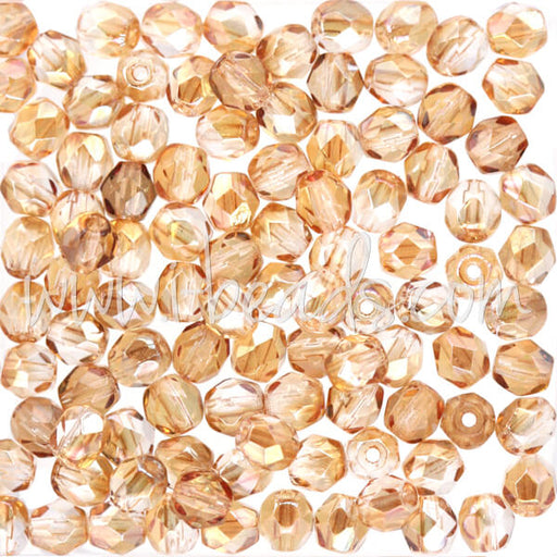 Buy Czech fire-polished beads crystal celsian 4mm (100)