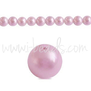 Freshwater pearls potato round shape lilac 4mm (1)