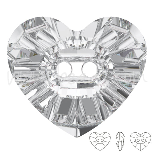 Buy 3023 Swarovski heart crystal button crystal 12x10.5mm (2)