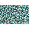 Buy cc995 - Toho beads 11/0 gold lined rainbow aqua (10g)