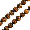 Buy Tigers eye quartz brown round beads 6mm strand (1)