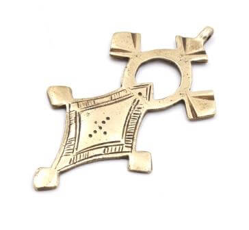 Buy Tuareg cross ethnic pendant in bronze 90x45mm(1)