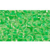 cc805 - toho beads 6/0 luminous neon green (10g)