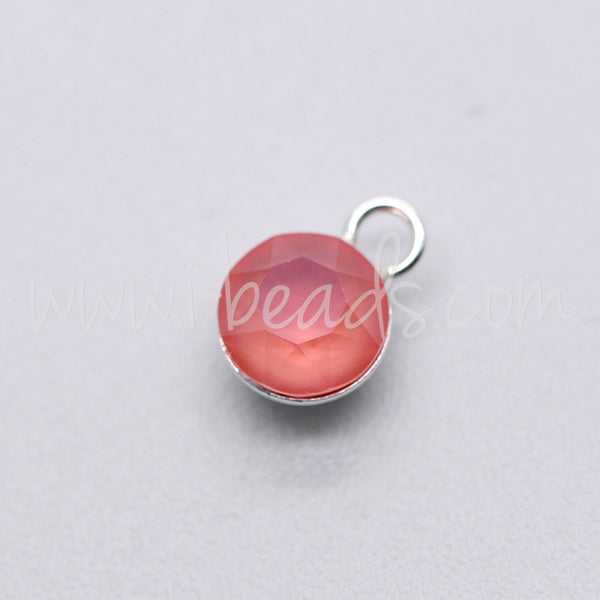 Pendant setting cupped for Swarovski 1088 SS29 silver plated (1)