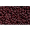 cc46f - Toho beads 11/0 opaque frosted oxblood (10g)