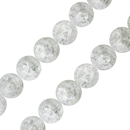 Buy Crackled crystal quartz round beads 10mm strand (1)