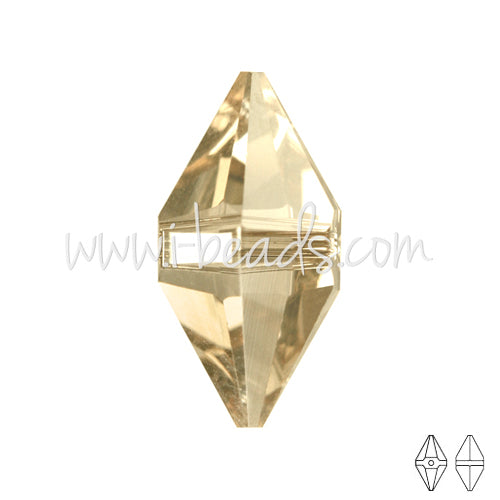 Buy Swarovski Elements 5747 double spike crystal golden shadow 12x6mm (1)