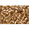 cc278 - toho beads 6/0 gold-lined rainbow topaz (10g)