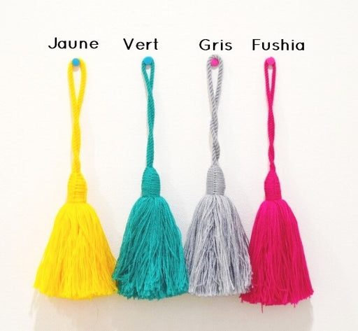 Buy Grand pompon 16cm laine FUSHIA Flash Neon fluo (1)