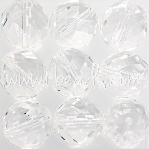 Buy Czech fire-polished beads crystal 12mm (6)