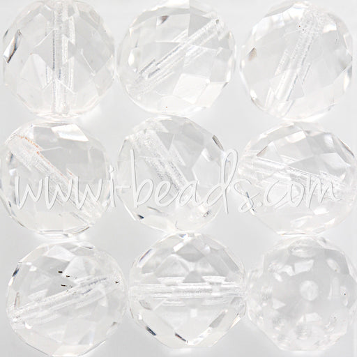 Czech fire-polished beads crystal 12mm (6)