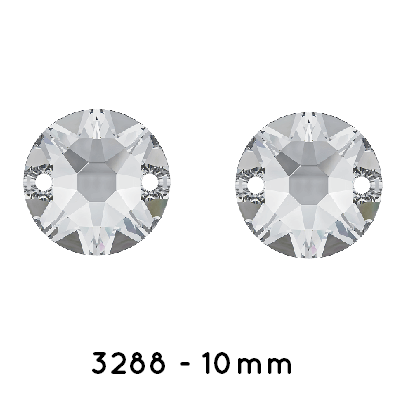 Swarovski 3288 Xirius SewOn Crystal Foiled 10mm (2)
