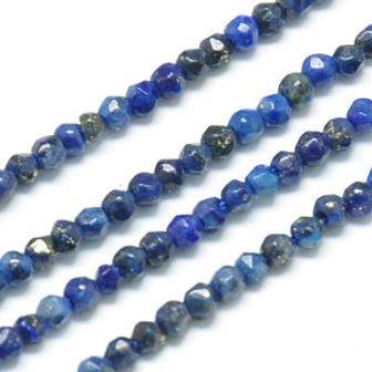 Buy Natural Lapis Lazuli beads per Strand, 2.5x0,5mm- Faceted, Round 185 Beads (1 Strand)