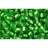 cc27 - Toho beads 8/0 silver lined peridot (10g)