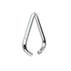 Triangle pendant pinch bail metal silver finish 5X6mm (10)