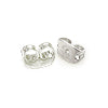 Buy Earring backs metal silver plated 6mm (10)