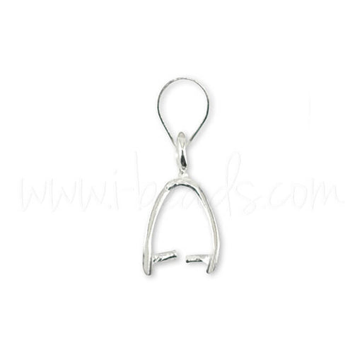 Beadsmith Antiqued Sterling Silver Ice Pick Bail – Triangle 14x8mm – 1 Piece