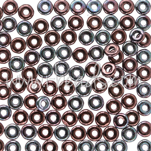 Buy O beads 1x3.8mm luster metallic amethyst (5g)