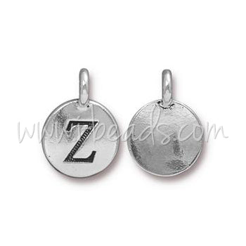 Buy Letter charm Z antique silver plated 11mm (1)