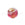 Beads wholesaler Murano bead round pink and gold 6mm (1)