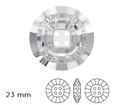 Buy Swarovski 3018 Rivoli CB Button Crystal Foiled 23mm -(1)