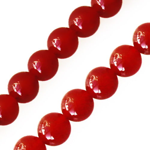 Buy Red orange agate round beads 10mm strand (1)