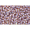 cc926 - Toho beads 15/0 light topaz/opaque lavender lined (5g)