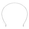 Alice band metal silver plated 135mm (1)