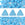 Beads wholesaler KHEOPS par PUCA 6mm opaque blue turquoise silk mat (10g)