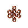 Eternity charm and link metal antique copper plated 11mm (1)