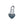 Beads wholesaler Tiny flat heart with oval ring Silver 925 4mm (1)