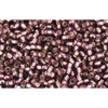 cc26b - Toho beads 15/0 silver lined medium amethyst(5g)