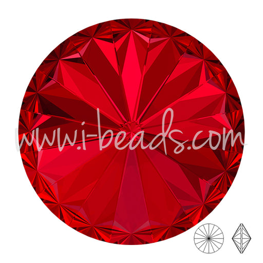Swarovski 1122 rivoli scarlet 14mm (1)