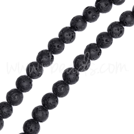 Buy Lava stone round beads 4mm (1)