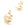 Beads Retail sales Charm, pendant gold plated 18K Moon with strass zircon 7mm (1)