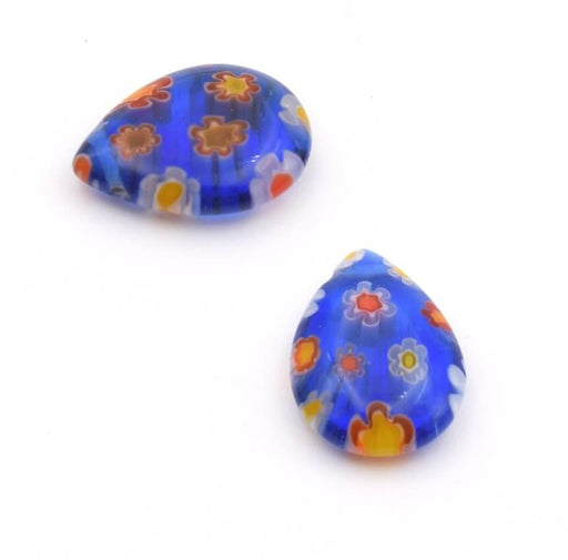 Buy Millefiori Drop 14mm BLUE (2)