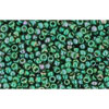 cc322 - Toho beads 15/0 gold lustered emerald (5g)