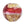 Beads wholesaler Murano bead lentil pink and gold 14mm (1)