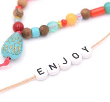 Buy Word ENJOY -5 letter beads 7mm (1 word)