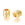 Beads Retail sales Bead, Large tube, gold plated hight quality whith star zircon 6x6mm hole : 3mm (1)