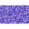 cc252 - Toho beads 11/0 inside colour aqua/purple lined (10g)