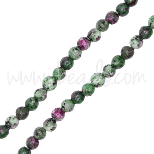 Buy China ruby zoisite round beads 4mm (1)