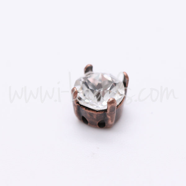 Sew on setting for Swarovski 1088 SS34 copper (4)